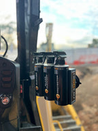 The Original Earthmoving equipment Cockpit bottle holder